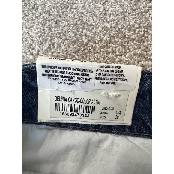 Citizens of Humanity Delena Cargo Jeans Alma Wash Size 29 NWT - Picture 3 of 11
